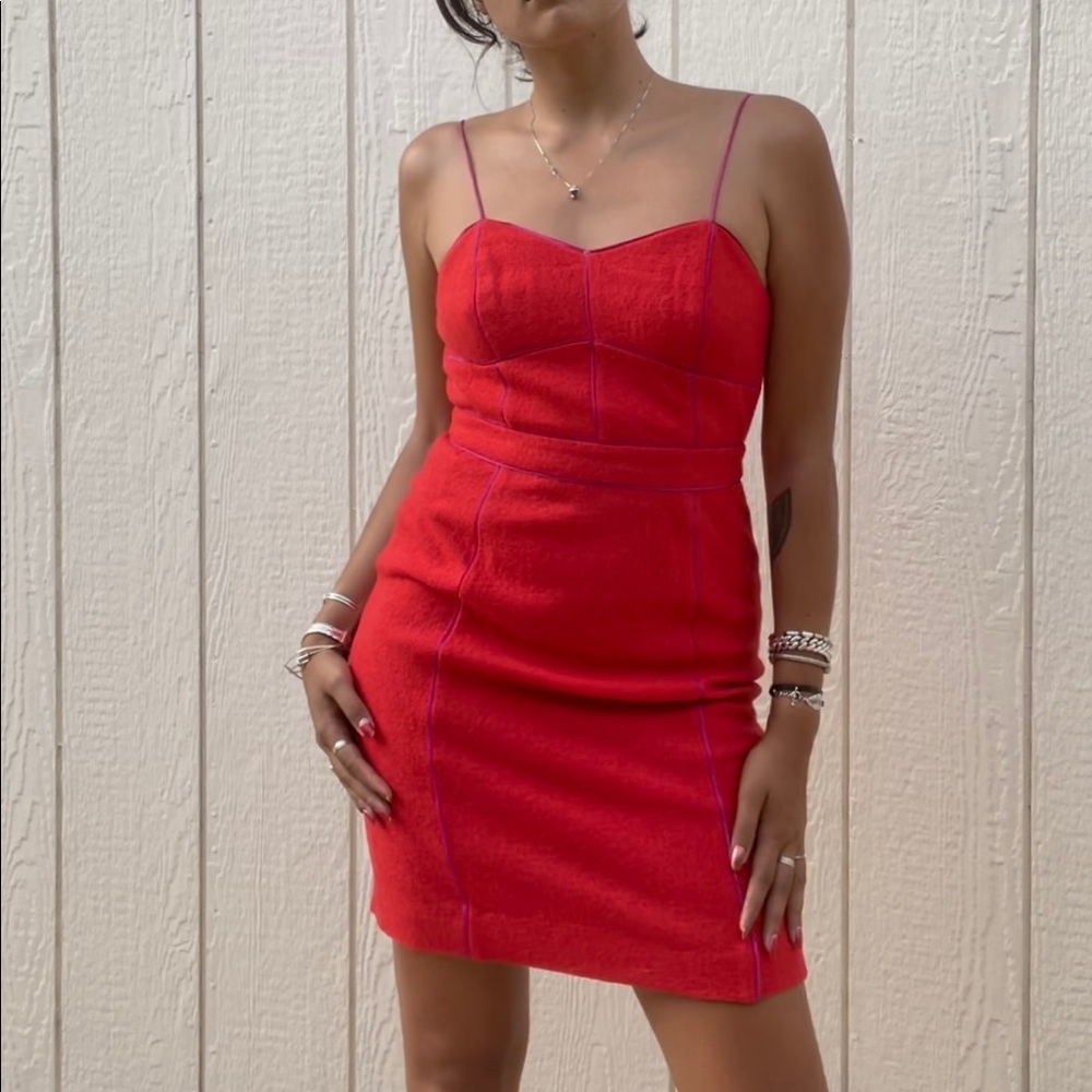 Banana Republic Red Wool Dress